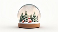 Christmas snowglobe wallpaper representation illuminated transparent. 