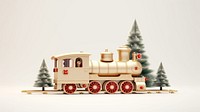Christmas train locomotive vehicle plant. AI generated Image by rawpixel.