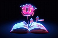 Book publication light rose. AI generated Image by rawpixel.