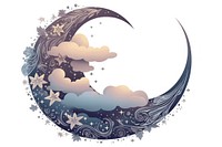 Celestial moon ordinary vector nature night tranquility. AI generated Image by rawpixel.