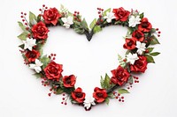 Christmas wreath flower plant rose. AI generated Image by rawpixel.