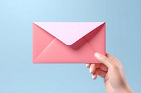 Hand holding a letter envelope paper mail. AI generated Image by rawpixel.
