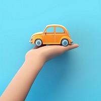 Hand holding a minimal car toy vehicle wheel transportation. AI generated Image by rawpixel.