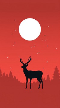 Minimal red christmas wallpaper astronomy outdoors nature. AI generated Image by rawpixel.