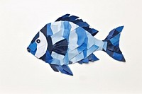 Blue tang animal paper fish. AI generated Image by rawpixel.