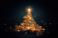 Bokeh effect christmas abstract night. AI generated Image by rawpixel.