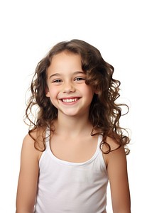 Girl smiling laughing portrait child. AI generated Image by rawpixel.