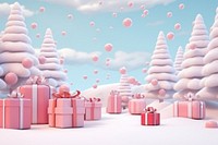 Christmas background backgrounds outdoors balloon. AI generated Image by rawpixel.
