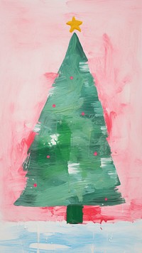 Christmas tree abstract art celebration. 