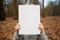 Blank book hiding photo photography. 