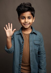 Indian kid portrait smile child. AI generated Image by rawpixel.