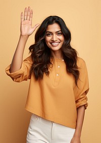 Indian woman portrait blouse sleeve. AI generated Image by rawpixel.