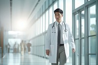 Doctor walking adult male. AI generated Image by rawpixel.