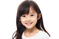 Asian girl smiling portrait smile photo. AI generated Image by rawpixel.