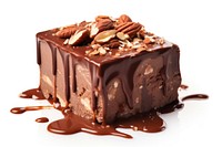 Chocolate almond fudge dessert food cake. AI generated Image by rawpixel.