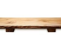 Table wood furniture white background. AI generated Image by rawpixel.
