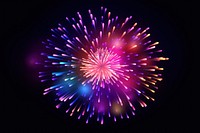 Fireworks light night illuminated. AI generated Image by rawpixel.