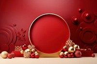 Christmas christmas gold red. AI generated Image by rawpixel.