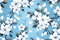 Cute wallpaper flower blossom pattern. AI generated Image by rawpixel.