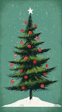 Illustration christmas tree plant. AI generated Image by rawpixel.