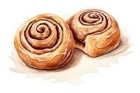 Cinnamon Rolls bread dessert pastry. AI generated Image by rawpixel.