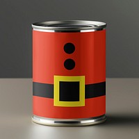Christmas canned food mockup, packaging design psd