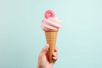 Ice cream dessert holding food. AI generated Image by rawpixel.