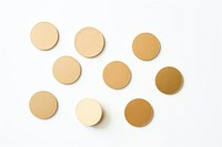 A gold coin white background simplicity variation. AI generated Image by rawpixel.