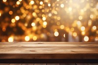 Empty brown wooden backgrounds christmas light. AI generated Image by rawpixel.