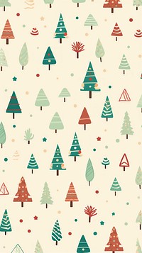 Festive Christmas doodle pattern christmas backgrounds. AI generated Image by rawpixel.