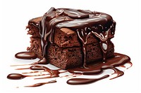 Chocolate Cake chocolate dessert food. AI generated Image by rawpixel.
