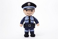Police toy white background representation. AI generated Image by rawpixel.