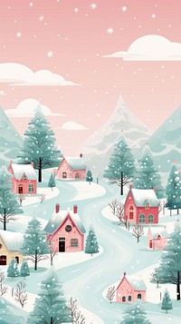 Christmas landscape architecture outdoors building. AI generated Image by rawpixel.