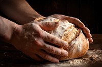 Bread food hand sourdough. AI generated Image by rawpixel.