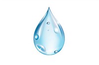 Water drop white background transparent. AI generated Image by rawpixel.