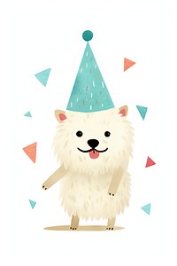 Dog dancing cute hat representation. AI generated Image by rawpixel.