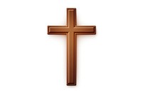 Cross crucifix symbol brown. AI generated Image by rawpixel.
