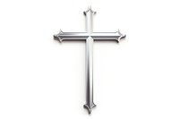 Cross symbol white background spirituality. 