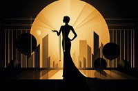 Elegance silhouette adult art. AI generated Image by rawpixel.
