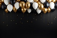 Dark background balloon backgrounds gold. AI generated Image by rawpixel.