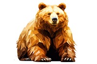 Bear mammal animal white background. AI generated Image by rawpixel.