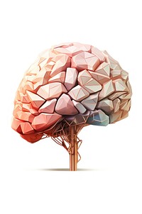 Brain art white background clothing. AI generated Image by rawpixel.