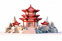 Chinese temple architecture building pagoda. AI generated Image by rawpixel.