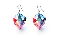 Earrings gemstone jewelry white background. AI generated Image by rawpixel.
