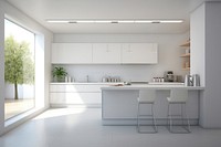 Kitchen interior furniture floor chair. AI generated Image by rawpixel.