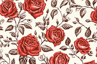 Simple roses backgrounds pattern flower. AI generated Image by rawpixel.