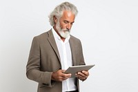 Using a digital tablet computer portrait reading. AI generated Image by rawpixel.
