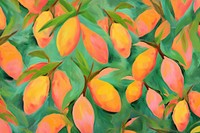 Mango pattern backgrounds painting freshness. AI generated Image by rawpixel.