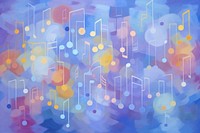 Music note pattern backgrounds purple creativity. AI generated Image by rawpixel.