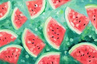 Watermelon pattern backgrounds painting fruit. AI generated Image by rawpixel.